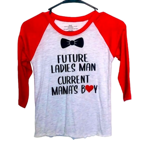 CHILDRENS PLACE White & Red Graphic Raglan Long Sleeve Shirt